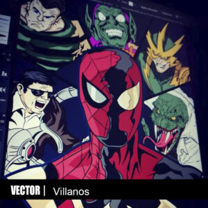 vector spiderman villanos