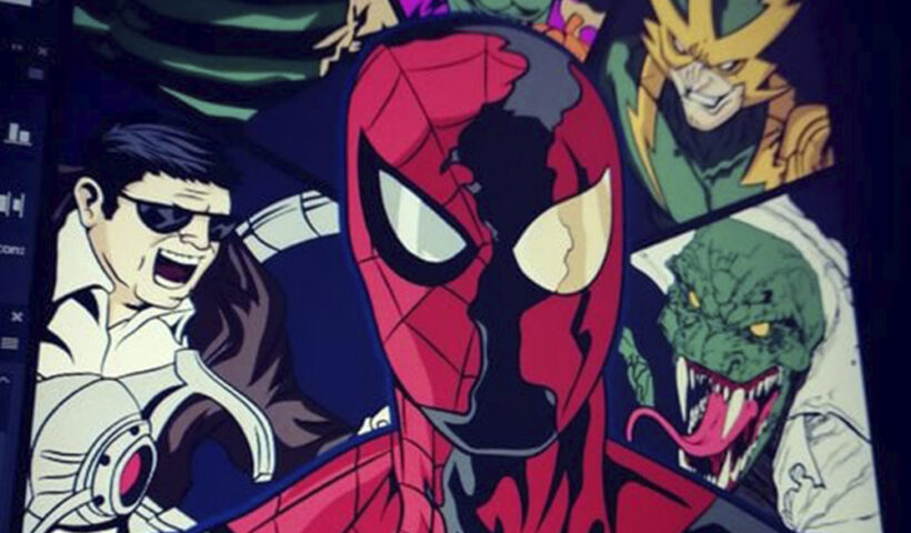 vector spiderman villanos