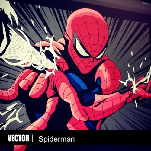 Vector Premium Spiderman