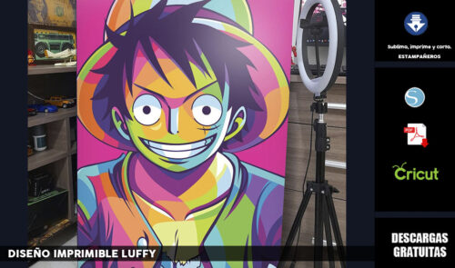 Diseño imprimible Luffy